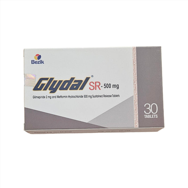 Glydal Glimepride 2mg and Metformin 500mg Tablets