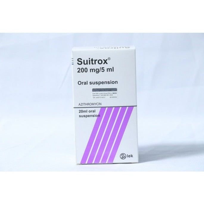 Suitrox 200mg/5ml Azithromycin Oral Suspension