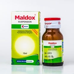 Maldox suspension 15ml Sulfadoxine Pyrimethamine AIB Allied Product & PHARMACY Stores LTD