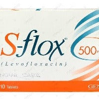 S-Flox 500mg - Levofloxacin 10 Tablets AIB Allied Product & PHARMACY Stores LTD