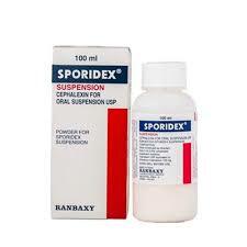 Sporidex Cephalaxin Oral Suspension 125mg 100ml AIB Allied Product & PHARMACY Stores LTD