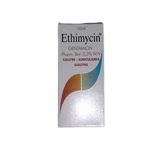 Ethimycin Gentamacin Eye/Ear Drops used to treat infections of the eye AIB Allied Product & PHARMACY Stores LTD