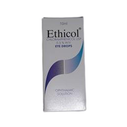 Ethicol Chloramphenicol Eye drops 10ml 0.5% Ophthalmic solutions AIB Allied Product & PHARMACY Stores LTD