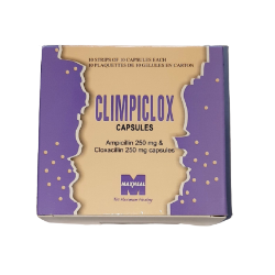 Climpiclox 500mg Ampicillin & Cloxacillin Capsules AIB Allied Product & PHARMACY Stores LTD