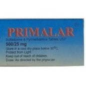 Primalar Sulfadoxine + Pyrimethamine Tablets AIB Allied Product & PHARMACY Stores LTD