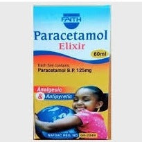 Paracetamol Elixir 60ml syrop Fast Relief from Pains and Fever AIB Allied Product & PHARMACY Stores LTD