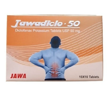 Jawadiclo Diclofenac Potassium Tablets 50mg AIB Allied Product & PHARMACY Stores LTD