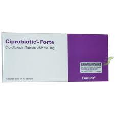 Ciprobiotic Forte Tablet Ciprofloxacin 500mg AIB Allied Product & PHARMACY Stores LTD