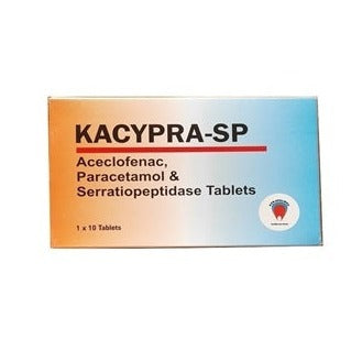Kacypra-SP Aceclofenac Paracetamol & Serratiopeptidase AIB Allied Product & PHARMACY Stores LTD