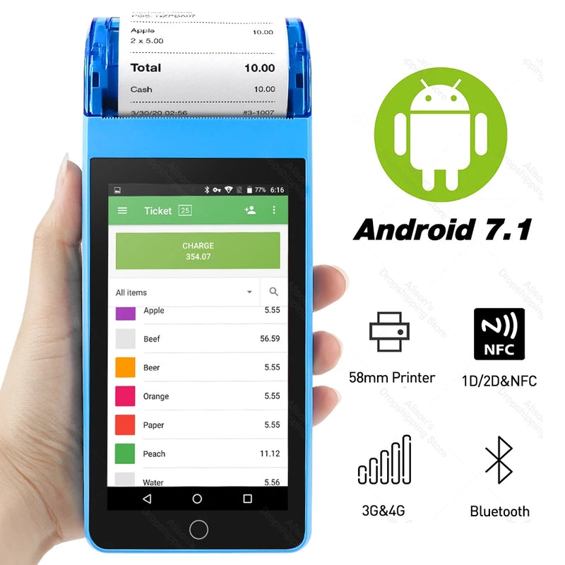 POS PDA Android 7.1 Kanozon.com