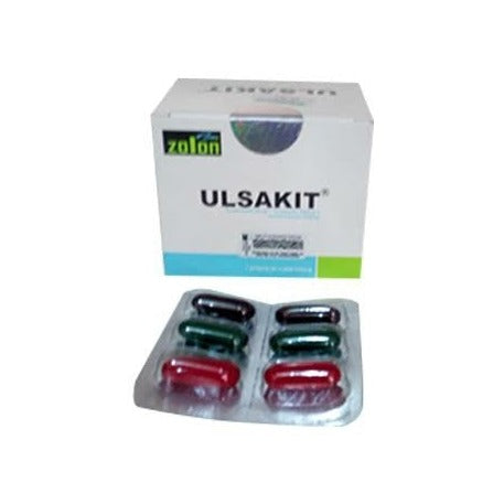 Ulsakit softgel is used to treat stomach/intestinal ulcers AIB Allied Product & PHARMACY Stores LTD