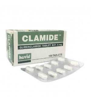 Clamide Gilbenclamide Tablet 5mg AIB Allied Product & PHARMACY Stores LTD