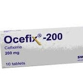 Ocefix 200mg - Cefixime 10 Tablets AIB Allied Product & PHARMACY Stores LTD