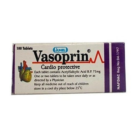 Vasoprim 60mg/75mg Tablets treat angina heart related chest pain AIB Allied Product & PHARMACY Stores LTD