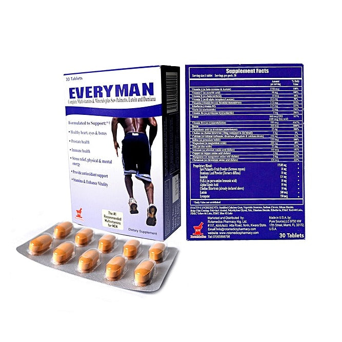 EVERYMAN Once Daily Tabs AIB Allied Product & PHARMACY Stores LTD