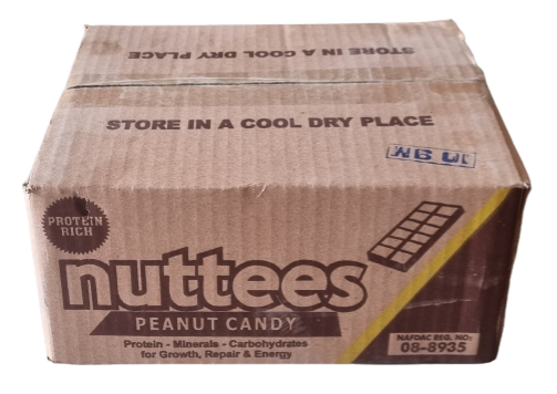 Nuttees Peanut Candy Food Supplement With High Nutritional Values Protein and Minerals Kanozon.com