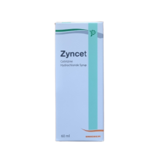 Zyncet Syrop 60ml Cetrizine Hydrochloride Used To Treat Various Allergic Condition AIB Allied Product & PHARMACY Stores LTD