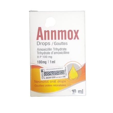 Annmox Amoxicillin Neonatal oral drops AIB Allied Product & PHARMACY Stores LTD