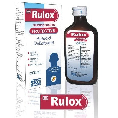 Rulox Suspension 200ml Contains Simethicone AIB Allied Product & PHARMACY Stores LTD