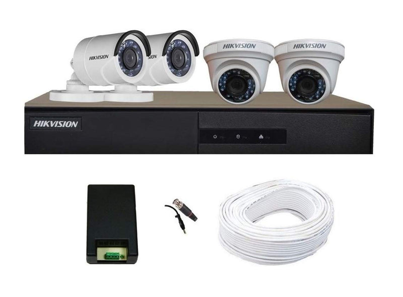 CCTV Camera - Full HD (2MP) 4  & 4Ch.Full HD DVR Kit (All Accessories) Kanozon.com