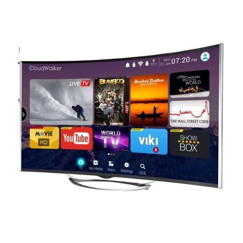 Plasma TV Polystar 43" HD Ready Android Smart Curve TV 1080p HD 120 Hz Suitable for Home Entertainment and Office Work Kanozon.com