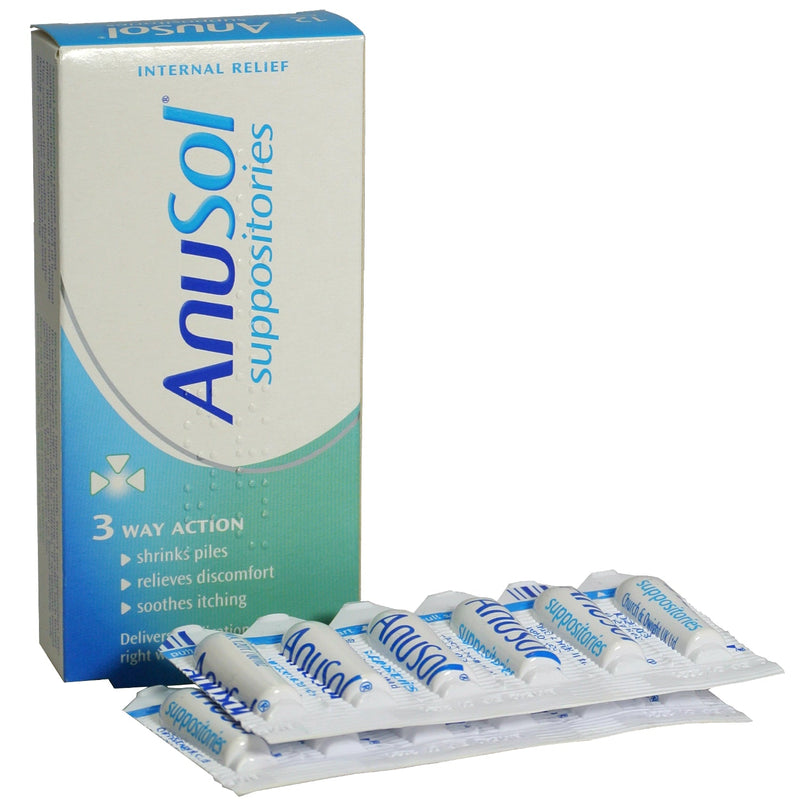 Anusol Suppositories hemorrhoids anus treatment AIB Allied Product & PHARMACY Stores ltd