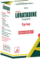Afrab Loratidine Sirop 60ml 5mg/5ml - Non Drowsy AIB Allied Product & PHARMACY Stores LTD