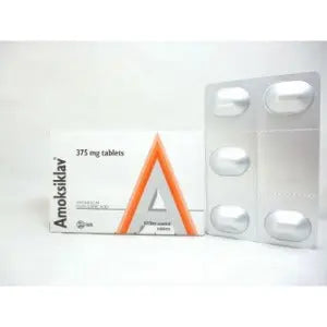 Amoksiklav 375mg 14 Tablets AIB Allied Product & PHARMACY Stores LTD