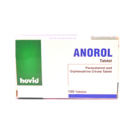 Anorol paracetamol orphenadrine citrate 10 tablets AIB Allied Product & PHARMACY Stores ltd