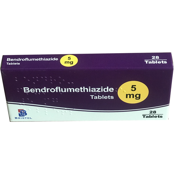 Bendroflumethiazide Tablet 5mg AIB Allied Product & PHARMACY Stores LTD