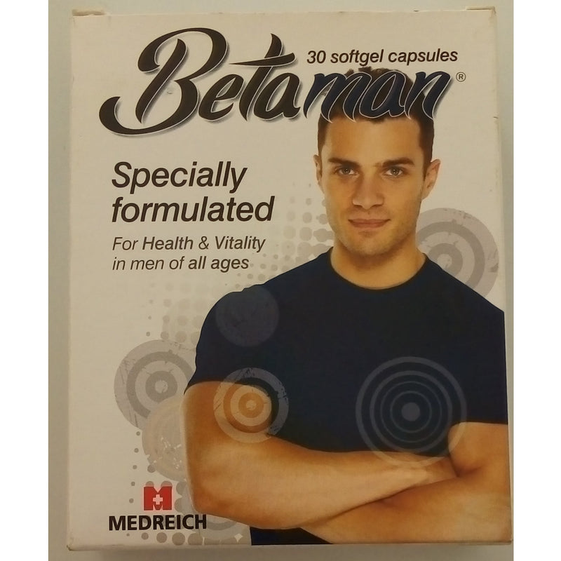 Betaman Improve Health and Vitality for Men 30 Capsules AIB Allied Product & PHARMACY Stores LTD
