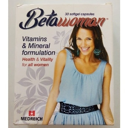 Betawoman improve health and vitality for woman 30 capsules AIB Allied Product & PHARMACY Stores LTD