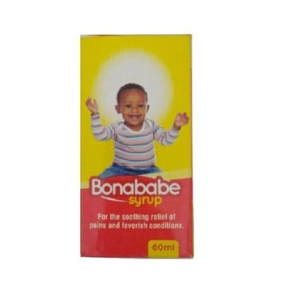 Bonababe syrup 60ml Relief of Pains and Feverish Conditions AIB Allied Product & PHARMACY Stores LTD
