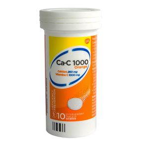 Ca-c 1000 sandoz 10 Tablet Vitamin C and Calcium Dissolvable Renew Strength AIB Allied Product & PHARMACY Stores LTD