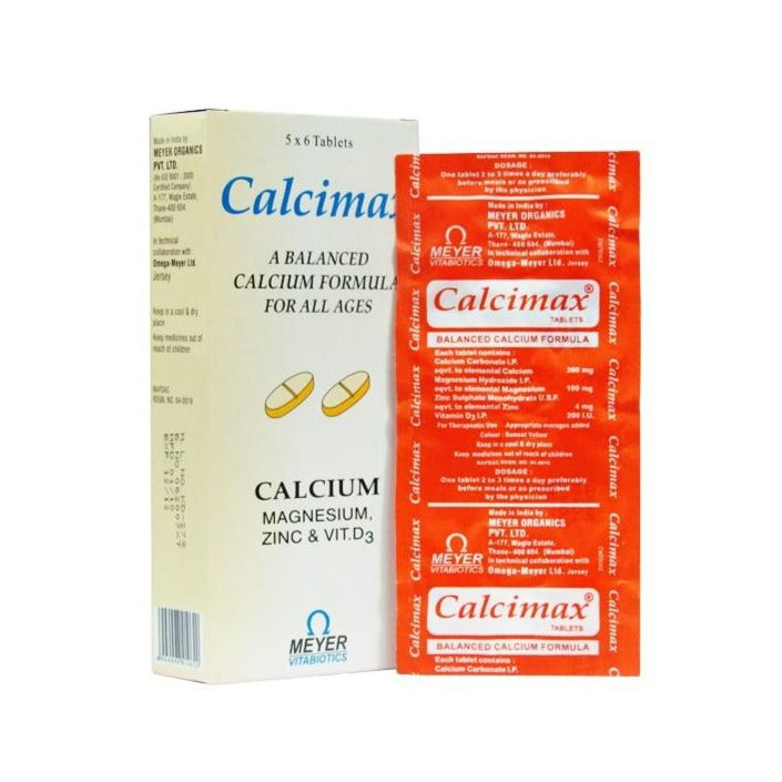 Calcimax 30 Tablets for maintenance of good bone health AIB Allied Product & PHARMACY Stores LTD