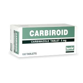 Carbiroid Carbimazole Tablet 5mg for The treatment of Hyperthyroidism AIB Allied Product & PHARMACY Stores LTD
