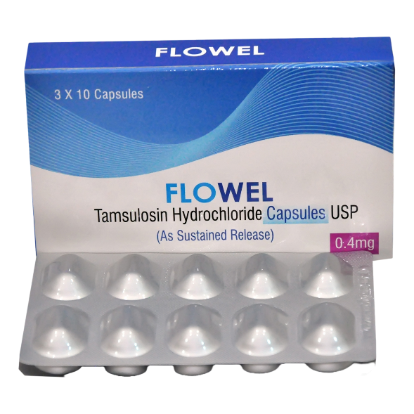 Flowel Tamsulosin Hydrochloride 30 capsules 0.4mg Kanozon.com