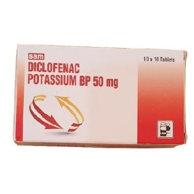 Sam Diclofenac Sodium 10 Tablets 50mg AIB Allied Product & PHARMACY Stores LTD