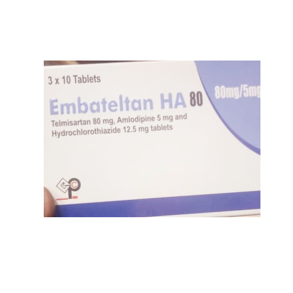 Embateltan HA 80mg 30 Tablets AIB Allied Product & PHARMACY Stores LTD