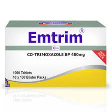 Emtrim Cotrimazole 10 Tablets Used to treat a wide variety of bacterial infections AIB Allied Product & PHARMACY Stores LTD