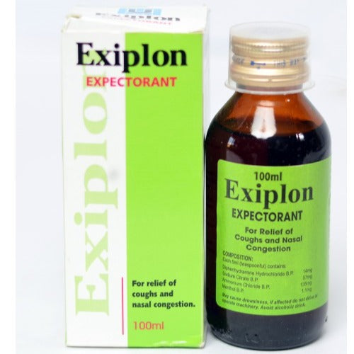 Exiplon Cough Expectorant Syrup 100ml AIB Allied Product & PHARMACY Stores LTD