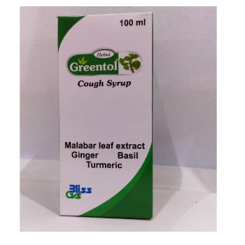 Greentol Syrup 100ml used to relieve cough caused by common cold AIB Allied Product & PHARMACY Stores ltd