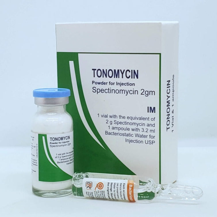 Tonomycin Powder for injection Spectinomycin 2grm AIB Allied Product & PHARMACY Stores LTD