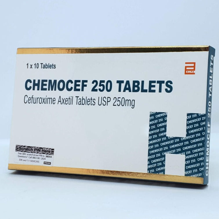 Chemocef 500mg Cefuroxime Axetil 250/500mg AIB Allied Product & PHARMACY Stores LTD