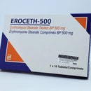 Eroceth 500 Erythromycin Tablet AIB Allied Product & PHARMACY Stores LTD
