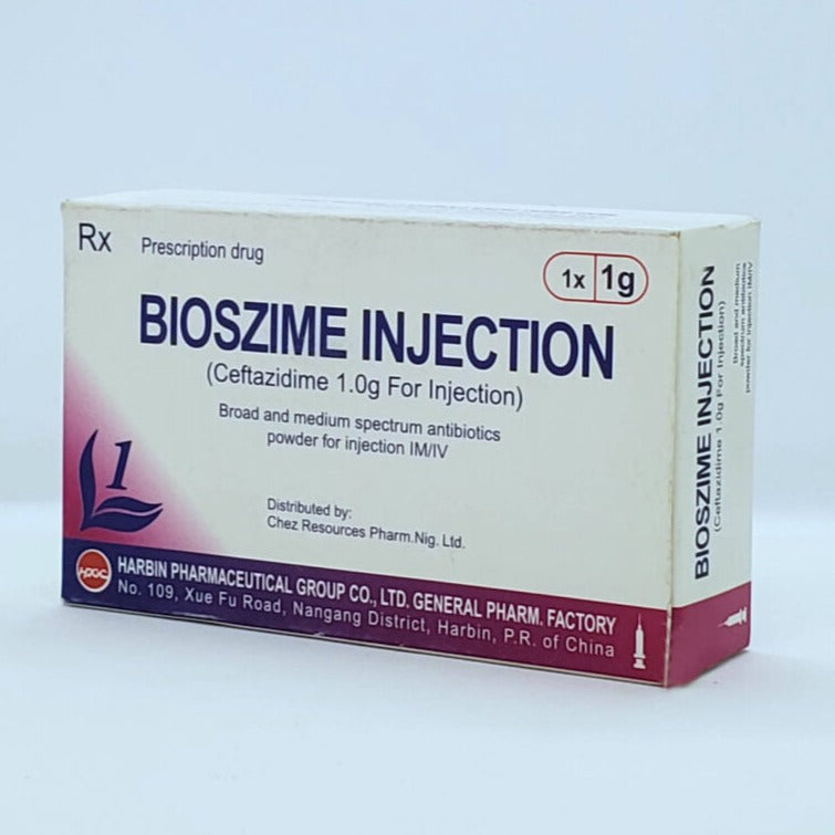 Bioszime Injection Ceftazidime 1.0g AIB Allied Product & PHARMACY Stores LTD