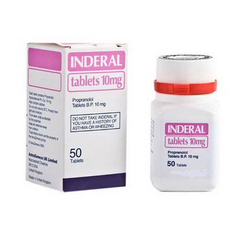 Inderal propranalol tablet 10mg treat high blood pressure