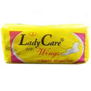 Ladycare sanitary pad with wings 10 pieces