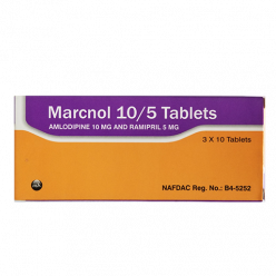 Marcnol 10 Amlodipine and Ramipril 30 tablets