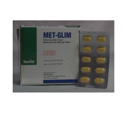 Met-Glim Metformin Tablet lower the blood sugar level AIB Allied Product & PHARMACY Stores ltd